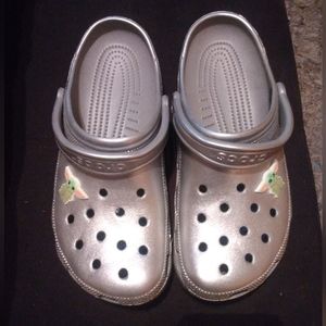 Silver Crocs